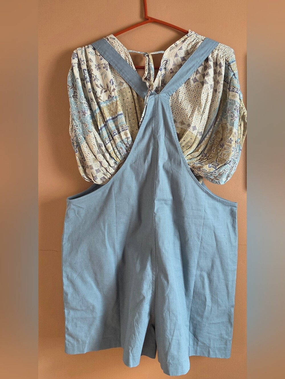 Zenana Outfitters Light Blue Tie-Shoulder Jumpsuit & Top - Picture 2 of 6